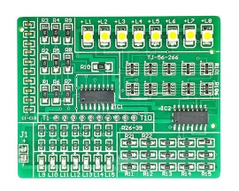 DIY Kit SMD 15Bit RGB LED Flashing Analog Circuit Electronic Soldering SMD Component Welding Practice Board